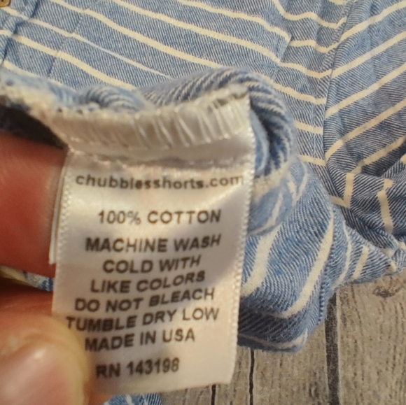 The Nutter by Chubbies Tunic Pullover Striped Tunic Nautical Shirt Blue White M - Picture 5 of 13